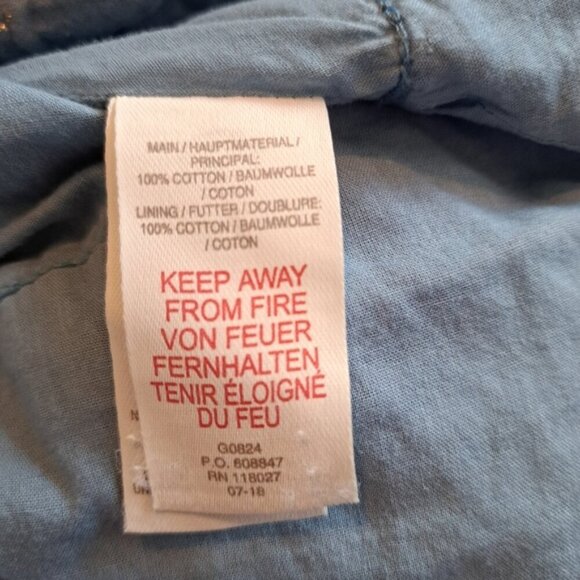 Mini Boden girls 5-6 years light blue with gold star tiered fully lined dress, - Picture 5 of 6